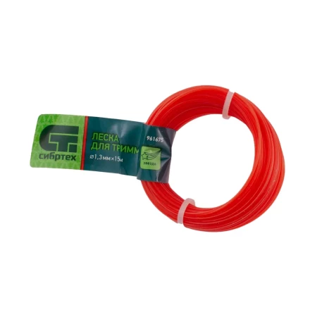 Леска для триммера звезда, 1.3 мм х 15 м, Россия Сибртех 961675 купить в Нижневартовске