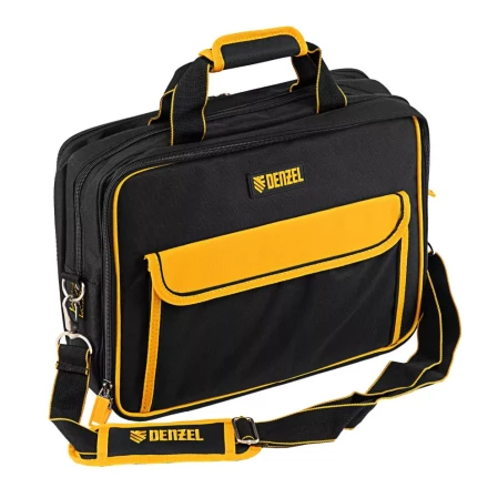 Сумка для инструмента, 400х170х300 мм, 3 отделения, 28 карманов, наплечный ремень// Denzel 90295 купить в Нижневартовске