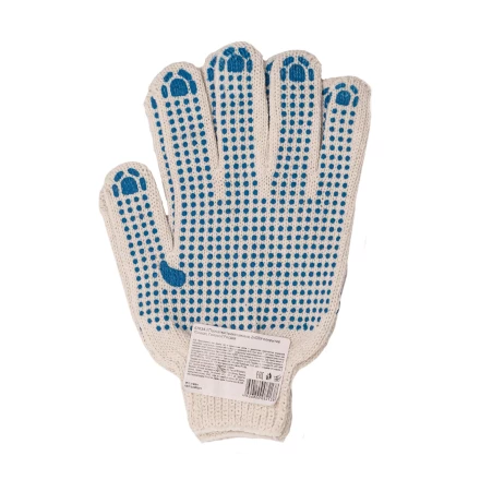 Перчатки трикотажные, с 2хПВХ точкой, 7 класс// Россия 67824 купить в Нижневартовске