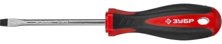 Отвертка ЗУБР "МАСТЕР", Cr-v, эргономичная двухкомпонентная рукоятка, SL6,5x100мм 25061-6.5-100_z03 купить в Нижневартовске