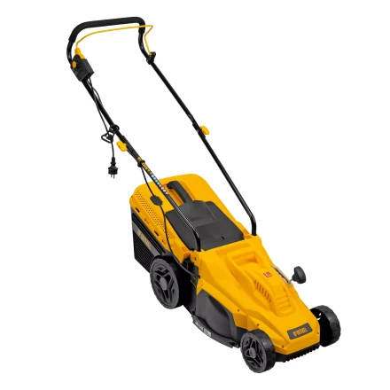 Газонокосилка электрическая GM-1300, 1300 Вт, шир. 32 см, 5 уров., травосб. 35 л Denzel 96627 купить в Нижневартовске