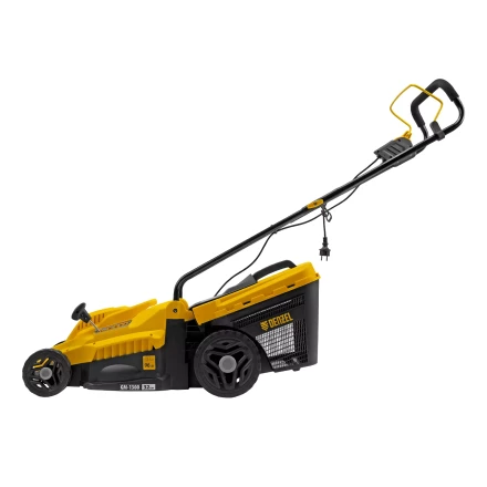 Газонокосилка электрическая GM-1300, 1300 Вт, шир. 32 см, 5 уров., травосб. 35 л Denzel 96627 купить в Нижневартовске