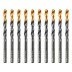 Сверло по металлу Denzel, 6 мм, HSS-Tin, Golden Tip, 10 шт. 717215 купить в Нижневартовске