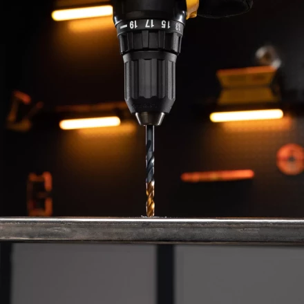 Сверло по металлу Denzel, 6 мм, HSS-Tin, Golden Tip, 10 шт. 717215 купить в Нижневартовске