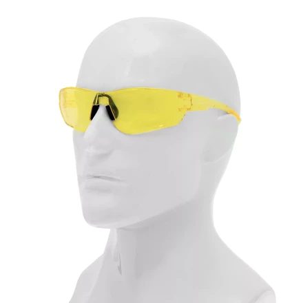 Очки защитные открытые Denzel 89199, поликарбонатные, желтая линза купить в Нижневартовске