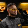 Очки защитные открытые Denzel 89199, поликарбонатные, желтая линза купить в Нижневартовске