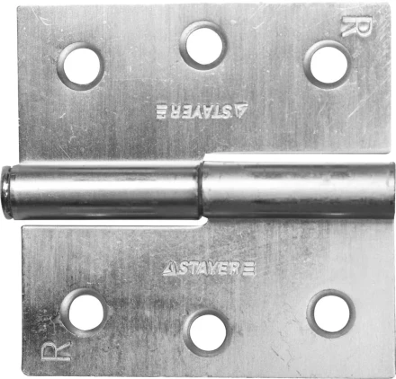 Петля дверная STAYER &quot;MASTER&quot; разъемная, цвет белый цинк, правая, 75мм 37613-75-1R купить в Нижневартовске