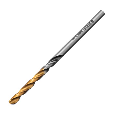 Сверло спиральное по металлу Denzel 3 x 61мм, Р6М5, Golden Tip, многогранная заточка, 2шт., 718268 купить в Нижневартовске