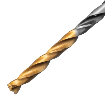 Сверло спиральное по металлу Denzel 3 x 61мм, Р6М5, Golden Tip, многогранная заточка, 2шт., 718268 купить в Нижневартовске