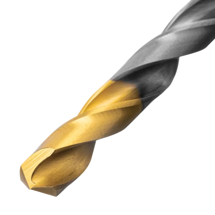 Набор сверл по металлу Denzel 723001, 1-10 мм, Р6М5-TiN, Golden Tip, 10 шт купить в Нижневартовске