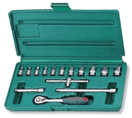 Набор головок торцевых 1/4"DR 4-14мм 15предметов Jonnesway S04Н2715S 47482 купить в Нижневартовске