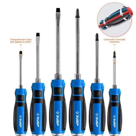 Набор ударных отверток УДАРНИК серия ПРОФЕССИОНАЛ купить в Нижневартовске