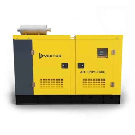 Дизельный генератор Vektor AD-120Y-T400 в шумозащитном кожухе купить в Нижневартовске