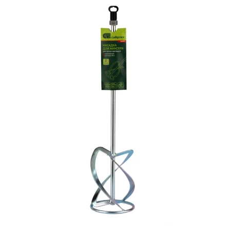 Насадка для миксера, для легких растворов, 140 х 590 мм, оцинкованная, хвостовик резьба М14 Сибртех 848987 купить в Нижневартовске