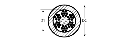 Тросы стальные DIN 3055 в оплетке серия ПРОФЕССИОНАЛ купить в Нижневартовске
