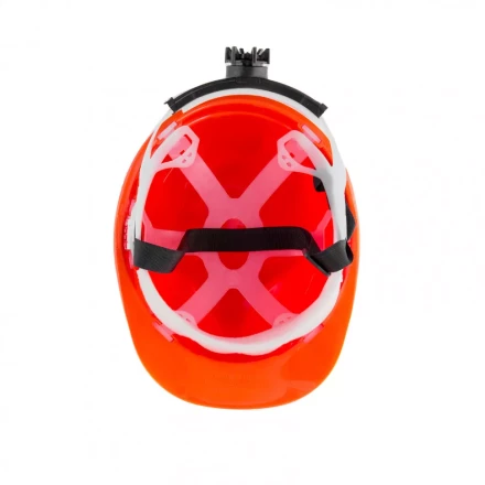 Каска защитная с храповым механизмом Европласт оранжевая Россия Сибртех 89108 купить в Нижневартовске