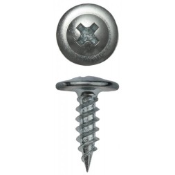 Саморезы ЗУБР с прессшайбой по листовому металлу до 0,9мм, PH2, 4,2х25мм, ТФ2, 800шт 4-300192-42-025