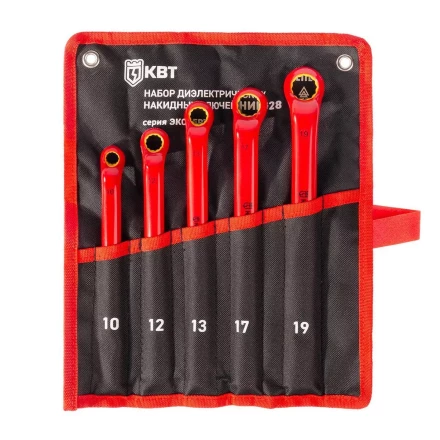 Набор накидных диэлектрических трещоточных ключей КВТ НИИ-29 (10–19), 6 шт. (92331) купить в Нижневартовске