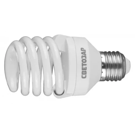 Энергосберегающая лампа СВЕТОЗАР "КОМПАКТ" спираль,цоколь E27(стандарт),Т2,яркий белый свет(4000 К),10000час,20Вт(100) 44454-20_z01 купить в Нижневартовске