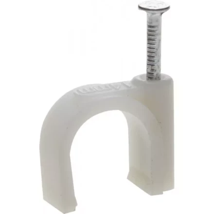 ЗУБР "МАСТЕР". Скоба-держатель для круглого кабеля, с оцинкованным гвоздем, 14 мм, 30 шт 45111-14 купить в Нижневартовске