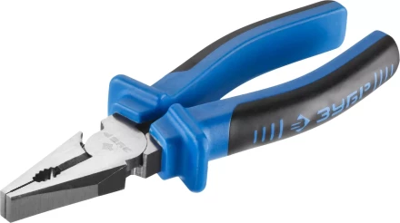 Плоскогубцы комбинированные ЗУБР эксцентриковое расположение шарнира, особостойкое спец. покрытие Н12Х1 (никель/хром), двухком рукоятки, 200мм 2201-1-20_z01 купить в Нижневартовске