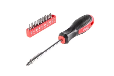 Отвертка HAMMER 601-036 с набором бит 11 предметов купить в Нижневартовске