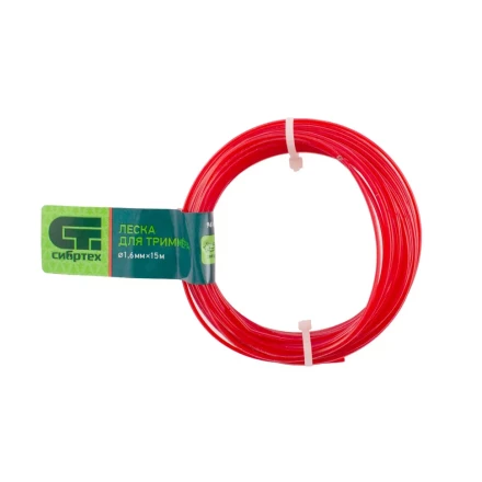Леска для триммера звезда, 1.6 мм х 15 м, Россия Сибртех 961695 купить в Нижневартовске