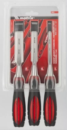 Набор долот-стамесок "Тигровый глаз" плоских 3 штуки 8-16-22 мм MATRIX 24431 купить в Нижневартовске