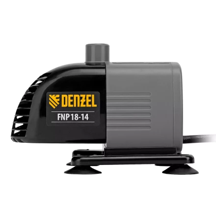 Насос фонтанный FNP18-14, 18 Вт, подъем 1,4 м, 750 л/ч, колокольчик/каскад Denzel 99030 купить в Нижневартовске