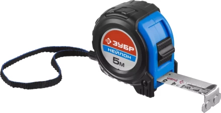 Рулетка ЗУБР "НЕЙЛОН", нейлоновое покрытие, упрочненное полотно, ударопрочный обрезиненный корпус, 5м/25мм 34056-05-25_z01 купить в Нижневартовске