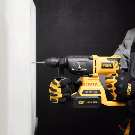 Бур по бетону Denzel, 8 x 110 мм, двойная спираль, три пылеотводящие кромки, 705010 купить в Нижневартовске