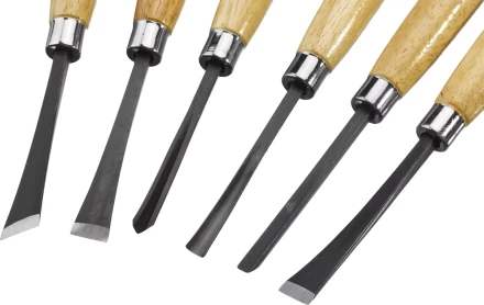 Набор STAYER: Резцы фигурные, с деревянной ручкой, 6шт 1832-H6 купить в Нижневартовске