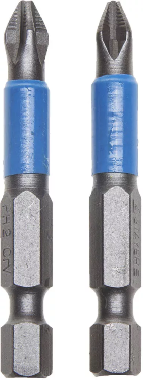 Биты STAYER "PROFI", хвостовик E 1/4", PH №2, 50мм, 2 шт 26203-2-50-02 купить в Нижневартовске