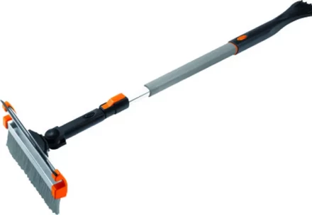 Щетка-сметка для снега со скребком и водосгоном телескопическая поворотная голова STELS 55299 купить в Нижневартовске
