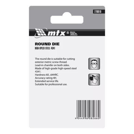 Плашка Matrix М10 х 1.25 мм, Р6М5, 770919 купить в Нижневартовске