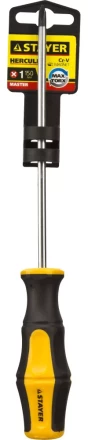 Отвертка STAYER "MASTER" "HERCULES", Сr-V, противоскользящая рукоятка, PH1x150мм 25052-1-15_z02 купить в Нижневартовске