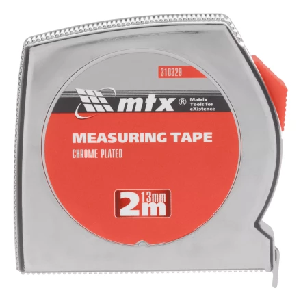 Рулетка Matrix Chrom, 2 м x 13 мм, хромированный корпус, 310329 купить в Нижневартовске