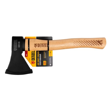 Топор, 600 г Denzel, кованый, буковое топорище 21631 купить в Нижневартовске
