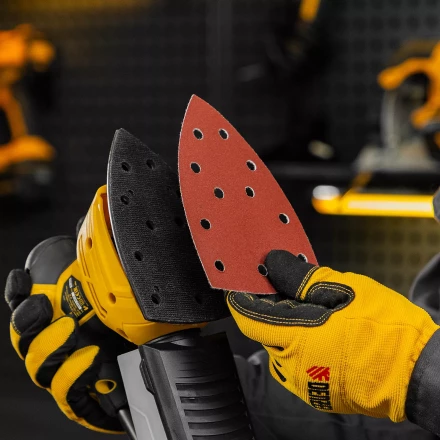 Треугольник абразивный на ворc. подложке под "липучку", перф., P 180, 150х150х100 мм, 5 шт. Denzel 738647 купить в Нижневартовске