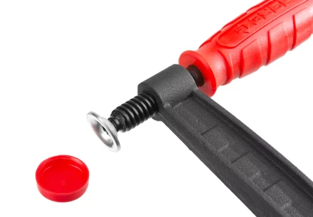 Струбцина ЗУБР "МАСТЕР", тип "F", пластмассовая ручка, стальная закаленная рейка, 120х1000мм 32150-120-1000 купить в Нижневартовске