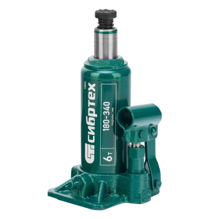 Домкрат гидравлический бутылочный Сибртех 50804, 6 т, 180-340 мм купить в Нижневартовске