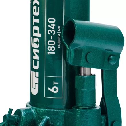 Домкрат гидравлический бутылочный Сибртех 50804, 6 т, 180-340 мм купить в Нижневартовске