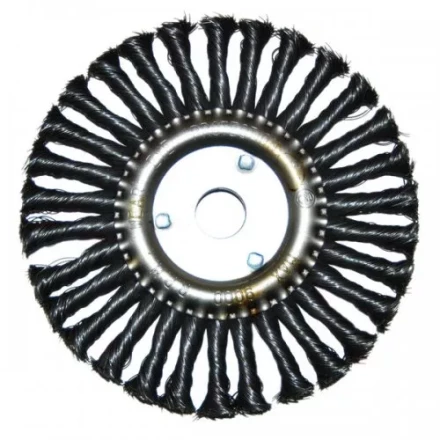 Щетка для УШМ Ф22,2/178 мм дисковая сталь витая Энкор 51586 купить в Нижневартовске