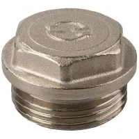 Заглушка GENERAL FITTINGS, 6-ти гранная головка с прижимной шайбой, латунь, наружная резьба, 1" 51100-1