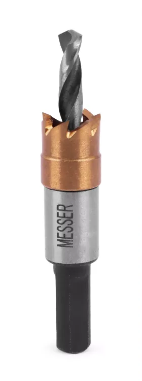 HSS-TiN коронка MESSER 12мм с центр. сверлом без пружины для  лист. материала до 2 мм ц/х купить в Нижневартовске