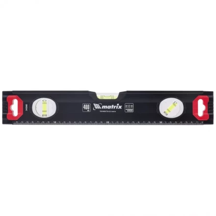 Уровень алюминиевый усиленный 400 мм MATRIX артикул 34360 купить в Нижневартовске