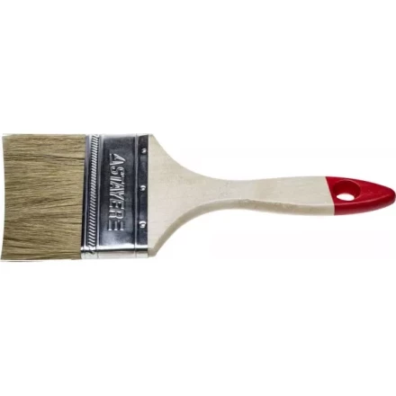 Кисть плоская STAYER "UNIVERSAL-STANDARD", светлая натуральная щетина, деревянная ручка, 75мм 0101-075 купить в Нижневартовске