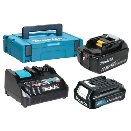 Набор 2 аккумулятора BL1850Bx1 шт. и BL1021Bx1 шт.+ зарядное устройство DC18RE Makita 199024-2 купить в Нижневартовске