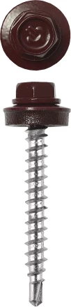Саморезы ЗУБР окраш., RAL 3005 темно-красн., для крепл. кров. матер. к дерев. обреш., 4.8x60мм, 200шт 4-300315-48-060-3005 купить в Нижневартовске