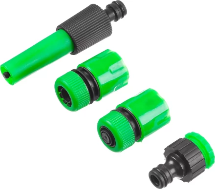 Набор поливочный РОСТОК: Наконечник, 2 соединителя 1/2", адаптер внешний 427262 купить в Нижневартовске